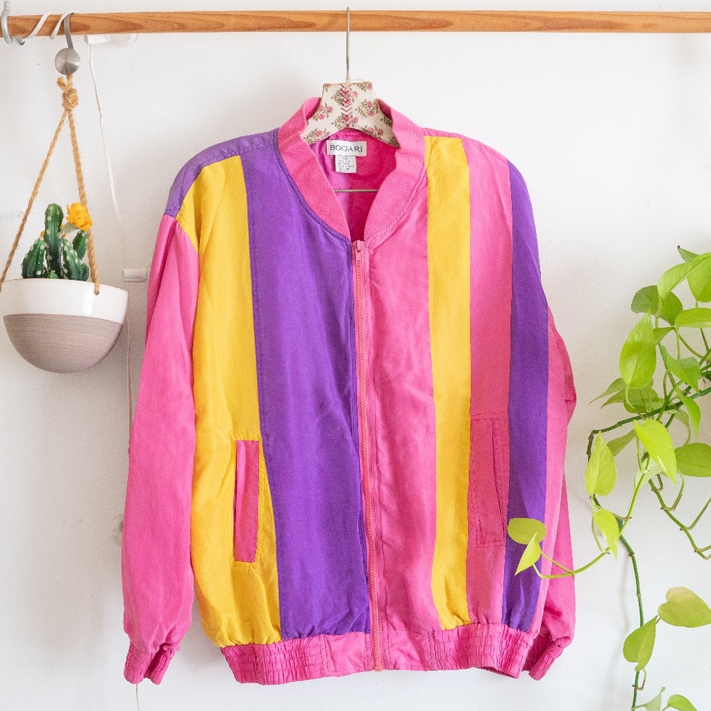 VINTAGE Bogari 100% Silk Jacket